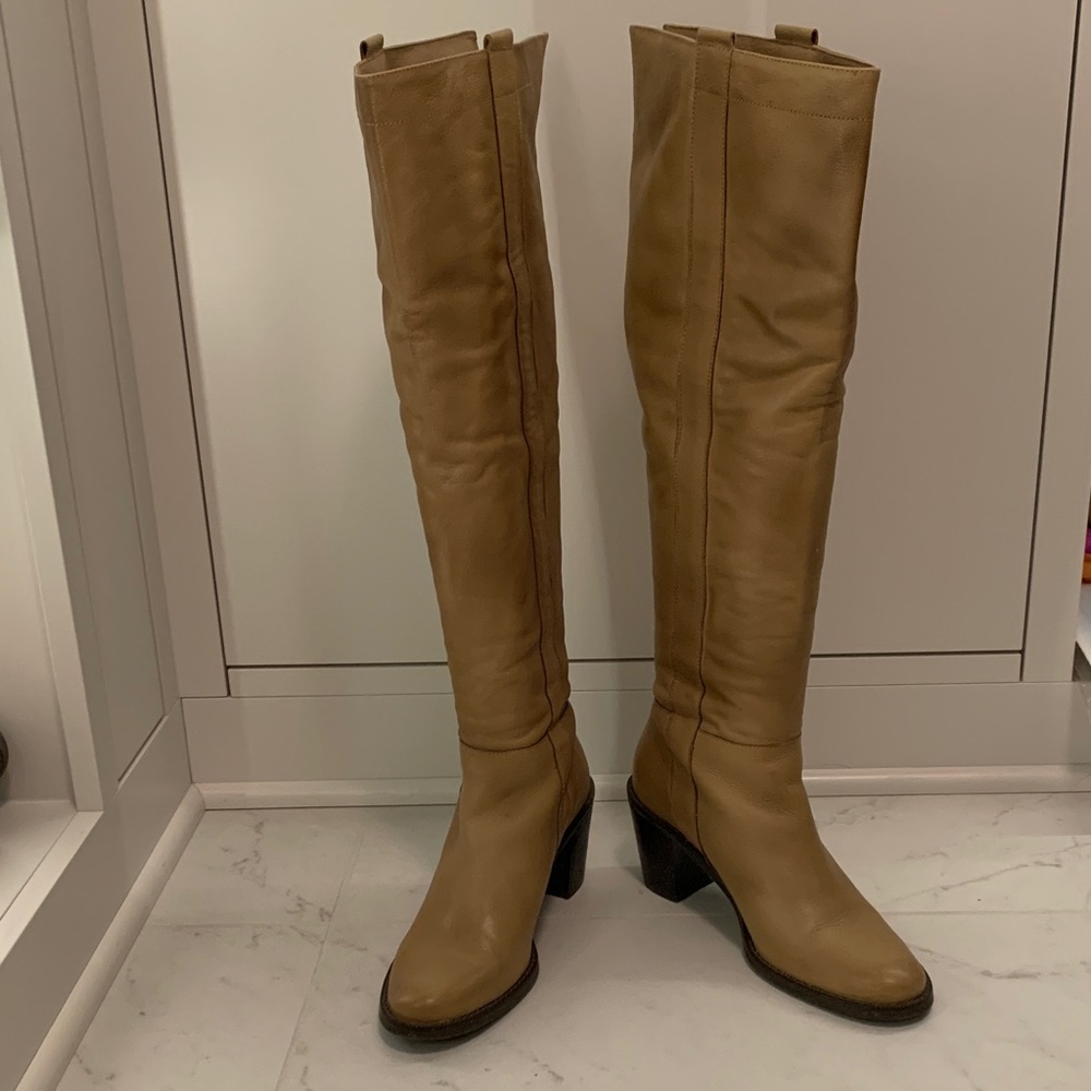 Matisse Tan Over the Knee Boots